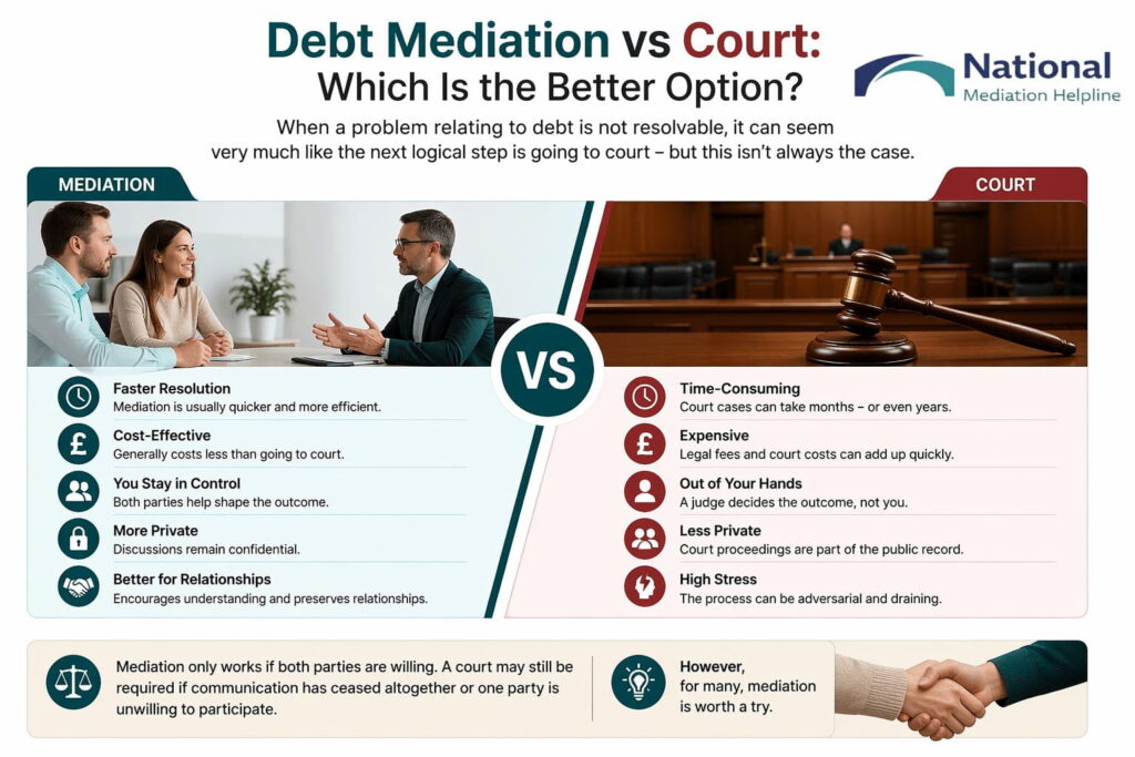 Debt Mediation vs Court: Which Is the Better Option Paignton